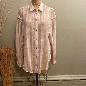 Free People flowey tissue weight blouse Large